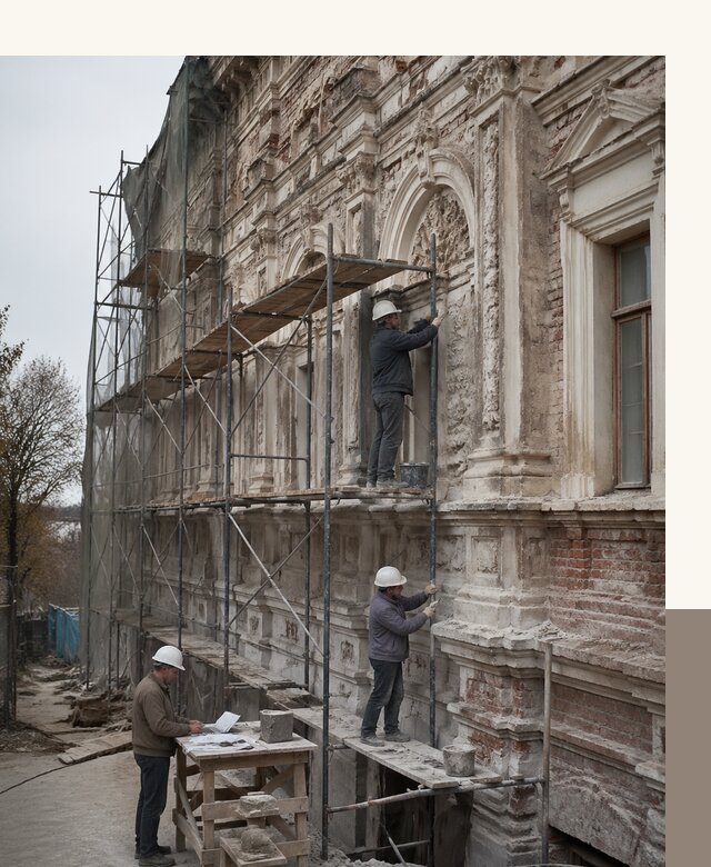 Реставрация объектов культурного наследия под ключ в Георгиевске