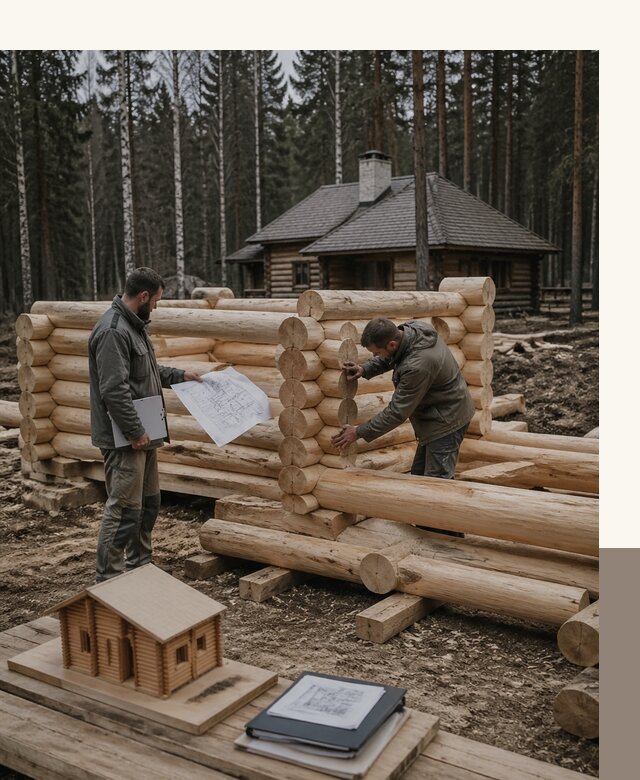 Проектирование и строительство домов из бревна в Георгиевске
